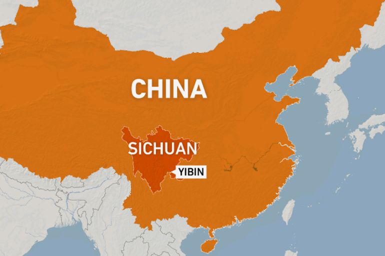 中国四川省发生山体滑坡，造成一人死亡